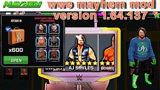 Wwe mayhem version 1.64.137 mod apk unlimited 6star superstar