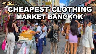  4K HDR | The Cheapest Clothing Markets In BANGKOK 2023 | Pratunam Market