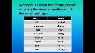 Synonyms