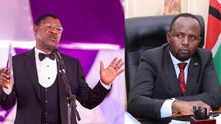 "TUHESHIMIANE,WACHA UPUUZI" WETANGULA LOSES HIS TEMPER AS HE LECTURES LEADERS AT HIS MOTHER BURIAL