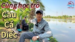 Chia sẻ kỹ thuật câu đài. Cùng học trò đi câu cá diếc tại cống ba cửa | Phú Hải Fishing