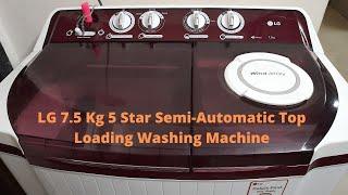 Semi Automatic Washing Machine | LG 7.5 kg | How to use Washing machine Demo #washingmachine