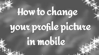 How to change your profile picture in youtube Mobile 