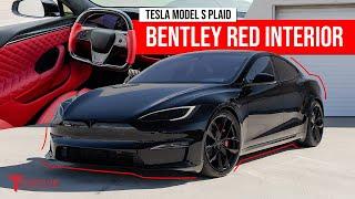 The Ultimate Luxury Build for NYC VIP  Carbon Fiber & Custom Leather Interior Tesla Model S Plaid