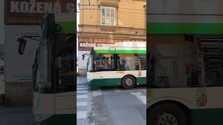 PILSEN | City trolleybuses  near Liberty monument - 4K