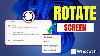 How to Rotate the Screen in Windows 11 On PC | Rotate Entire Screen Windows 11