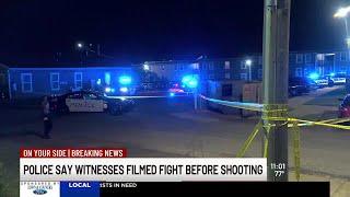 Police say witnesses filmed fight before shooting