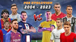 MESSI vs RONALDO in Every PES [2004 - 2023] Fujimarupes