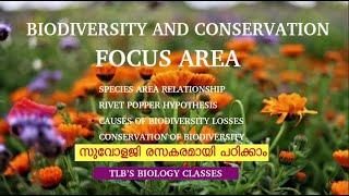 Biodiversity and Conservation |Focus area|Class 12| Zoology|Kerala Higher Secondary|Biju TL