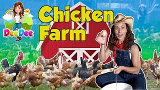 Animals for kids | Chicken Farm with DeeDee 