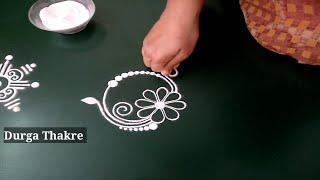 satisfying 10 simple rangoli designs easy attractive | daily kolams for beginners | latest muggulu |