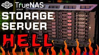 TrueNAS Scale Storage Server HELL - Can I save my PETABYTE Home Server?