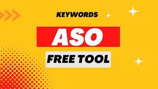 Free ASO TOOL for Google Playstore . Free keyword research tool for developers.