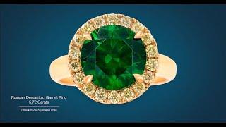 Russian Demantoid Garnet Ring (5.72 Carats) | M.S. Rau