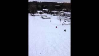 Emelia sled riding