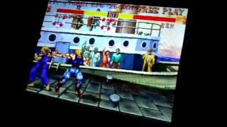 Guile vs Ken CPU - Street Fighter II Hyper Fighting (Arcade pcb)