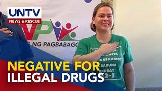 Mayor Sara Duterte tested negative for illegal drugs