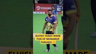 Elvish Yadav made fun of Munawar Faruqui in ECL match || #elvishyadav #munawarfaruqui #elvisharmy