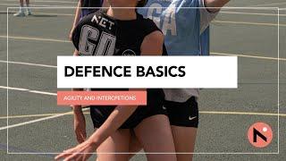 NETBALL DEFENCE TRAINING // AGILTY AROUND THE ATTACKER AND TAKING THE INTERCEPT // SOLO TRAINING