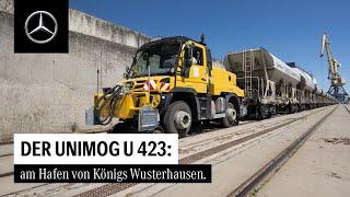 Der Unimog U 423: am Hafen von Königs Wusterhausen