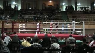 Elaige Camara 70 kg boksen vs Rogalski Knurow Polen Jongerenselectie