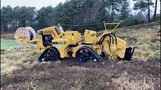 Vermeer PTX40 quad track vibratory plough.