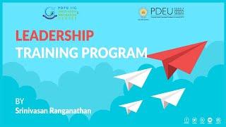 Leadership Training Program | Mr. Srinivasan Ranganathan |  Live