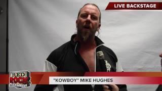Mike Hughes prior to main event for RRW title vs Chris Cooke, July 16, 2017 | Summerside