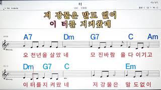 터/신형원,악보 ,노래방, 반주, 가라오케 , ,코드, 가사 .MRSheet music , Karaoke, Chord, Lyrics ,MR