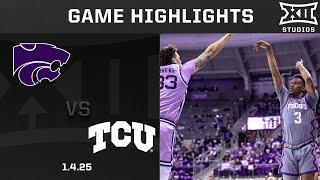 Kansas State vs. TCU Game Highlights | 2024-25 Big 12 Men’s Basketball