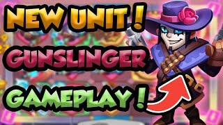 *NEW UNIT* GUNSLINGER Is Taking Shots In Rush Royale! | Dev Build - Subject To Changes!