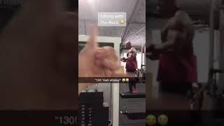 Lifting with The Rock is different  #shorts