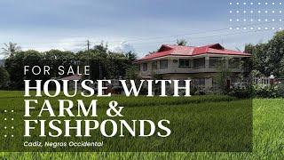 For Sale: Rest House with Rice Farm and Fish Ponds in Negros Occidental