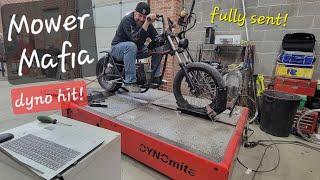 Mower Mafia mini chopper dyno hit!