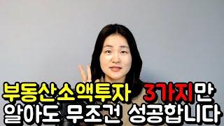 부동산소액투자 이 3가지만 기억하면 무조건 성공합니다, 소액투자로 돈 버는법