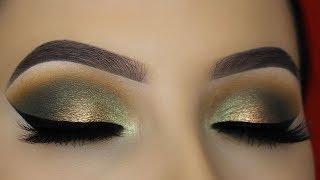 Smokey Golden Olive Eye Makeup Tutorial - ABH Subculture Palette