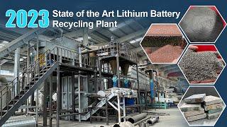 State of the Art Lithium Ion Battery Recycling Plant (2023)