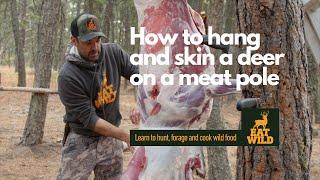 EatWild - How to hang and skin a deer on the meat pole