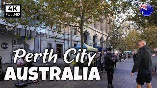 Perth City - Western Australia - 4K Walking Tour