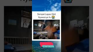 Kaget gikit nyawanya.. #funnyvideo #meme #shorts