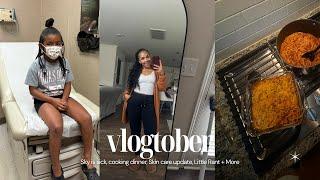 vlogtober | Sky is sick, cooking dinner, my quick everyday makeup look,  little rant + more