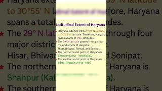 . "Haryana’s Latitude in Seconds | CET/HSSC Must-Know!#!#Cet#htet#haryanaexams