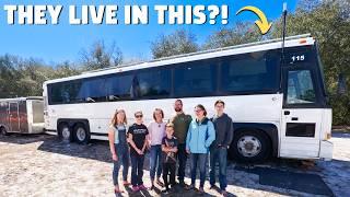 Family of 7 Downsized into a 300 SQ FT Home on Wheels