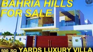 PRECINCT 9 BAHRIA HILLS 500 SQ YARDS LUXURY VILLA FOR SALE BAHRIA TOWN KARACHI