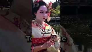 The MYSTERY of Maiko apprentice geisha in Japan  #shorts