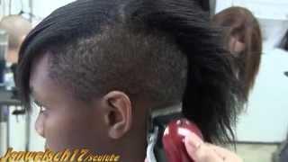 Female hairstyle haircut tapered side 2014 / women's tapered hairstyle