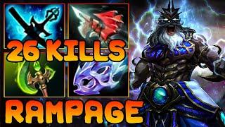 Rampage + Ultra Kills + 25 Kills Zeus 7.37 Mid Lane Meta ! Zeus Dota 2 Guide Tutorial Gameplay Carry