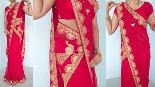 Different styles draping for wedding party wear | how to wear different style saree