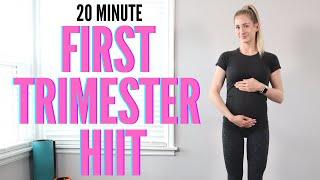 20 Minute First Trimester Prenatal HIIT -  no jumping, pregnancy-safe interval training