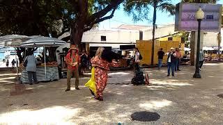 Brazilian dance on the streets of Funchal.